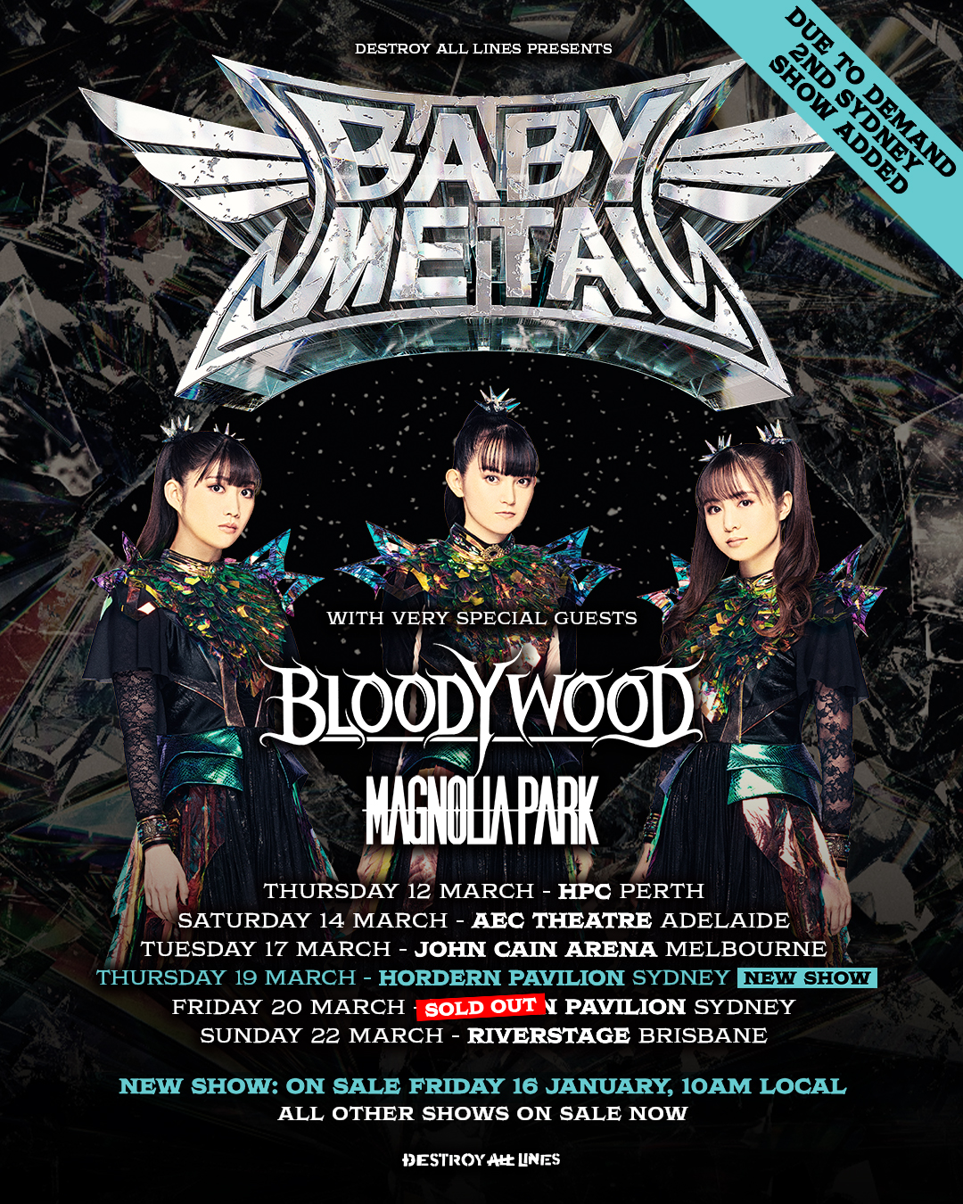 BABYL VIPパス&タオル WORLD TOUR 2016 EU BABYMETAL | NEWS
